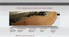 Desktop Screenshot of cebulla-saxstrap.de