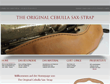 Tablet Screenshot of cebulla-saxstrap.de